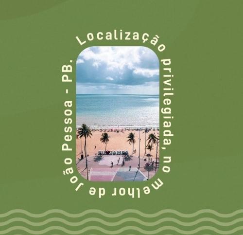 若昂佩索阿GVR Praia Hostel的海景海滩海报