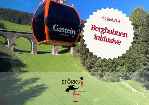 巴特霍夫加施泰因Hotel Bad Hofgastein - The STORKS - Adults Only - Bergbahnen bis November inklusive的飞过绿地的热气球