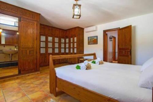 阿里亚Casa Crisana的卧室配有一张白色大床