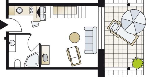 GranzowSchneeeule 218的房屋的平面图