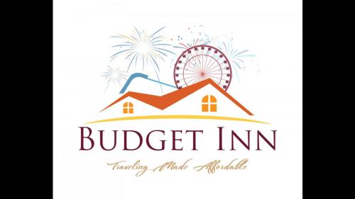 艾达Budget Inn Ada的摩天轮建筑物的标志