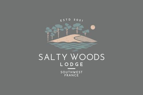 布科·莱斯白老城Salty Woods Lodge, Chambre d'hôtes的水中小岛的向量图