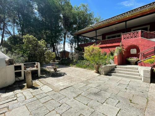 Casa Rural Los Menhires外面的花园