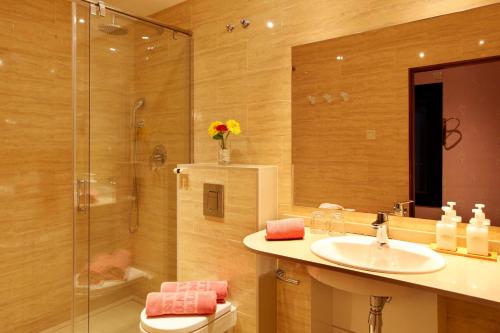 巴塞罗那洲际酒店的一间浴室