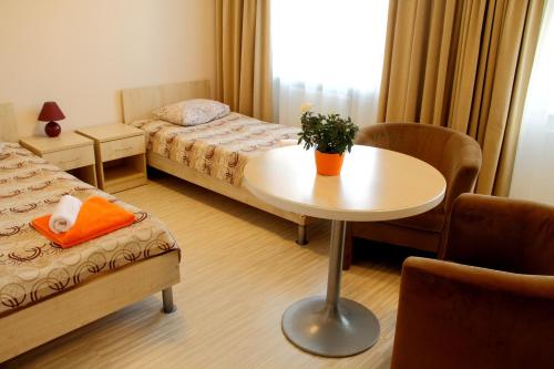 Olimpiska Centra Ventspils Hotel客房内的一张或多张床位
