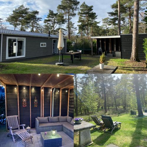 Chalet de Bosrand 404, unieke rustige plek met veel privacy aan de bosrand van vakantiepark op de Veluwe