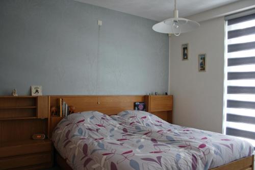 弗莱门凡哥特住宿加早餐旅馆的一间卧室配有一张带花卉棉被的床