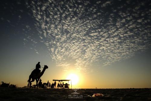 Beachfront Tents in Gaza-Palestine