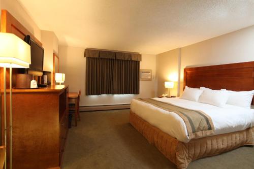 圣艾伯特套房酒店客房内的一张或多张床位