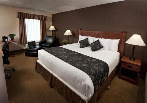 霍克斯伯里港海事酒店客房内的一张或多张床位