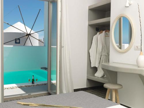 弗通德罗普斯别墅的海景浴室