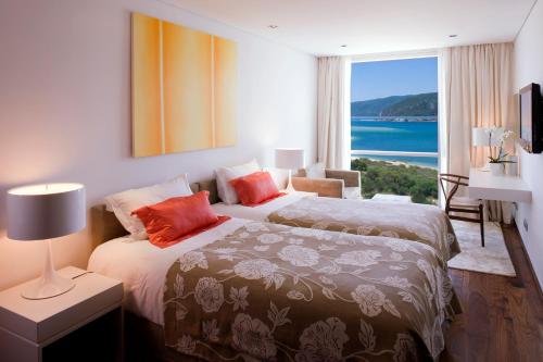 特罗亚设计酒店客房内的一张或多张床位