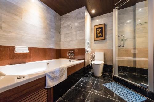 柯壤隋河大酒店的一间浴室