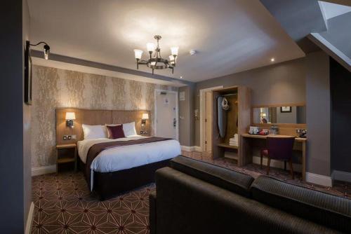 朝圣之路维斯柏林酒店客房内的一张或多张床位