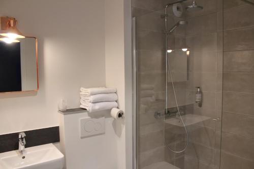 福恩塔尼卡昂中心酒店的一间浴室