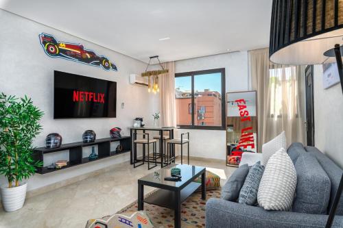 Condo in Gueliz inspired by motorsports