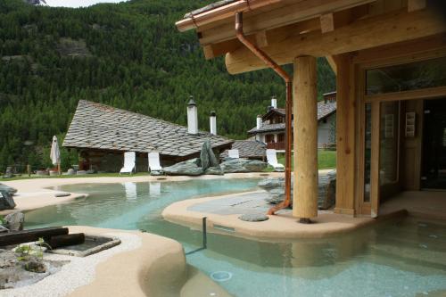 Eco Wellness Hotel Notre Maison内部或周边的泳池