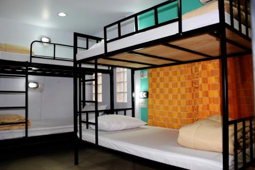 大本营旅舍客房内的一张或多张双层床