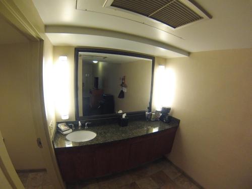 法戈巴尔的摩酒店 - 主大道的一间带水槽和大镜子的浴室