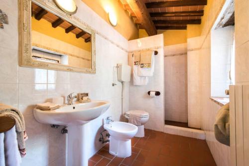 博尔格阿布贾诺法加那亚乡村民宿的一间带水槽和卫生间的浴室