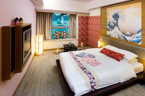 帝景酒店客房内的一张或多张床位