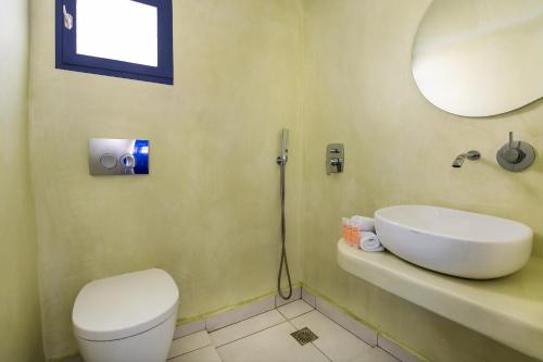 佩里萨参孙田园酒店的浴室配有白色卫生间和盥洗盆。
