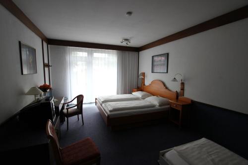 祖姆拉兹赫恩酒店客房内的一张或多张床位