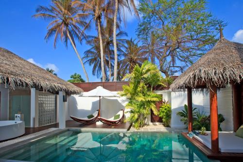 马尔代夫环球度假村内部或周边的泳池