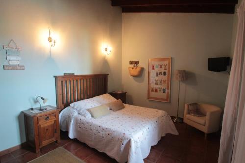 Casa Rural la Hojalata客房内的一张或多张床位
