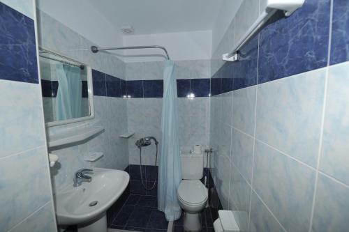卡特瑞杜斯巴比酒店的浴室配有白色卫生间和盥洗盆。