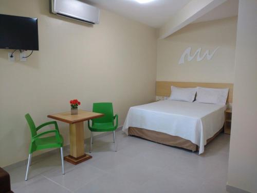 帕克达斯阿瓜酒店客房内的一张或多张床位
