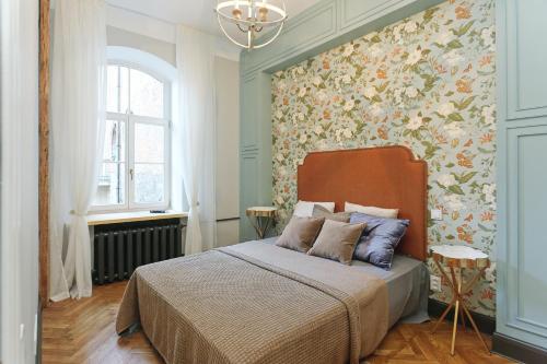 Riga Old Town Jāņa Sēta Residence客房内的一张或多张床位