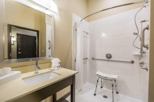 Comfort Suites Near Sam Houston Race Park的一间浴室