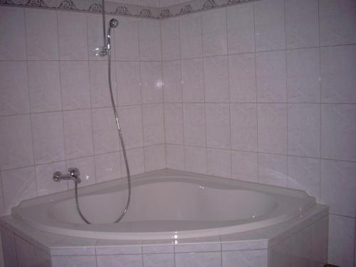 派内Apartment OG 2的浴室设有浴缸和淋浴。