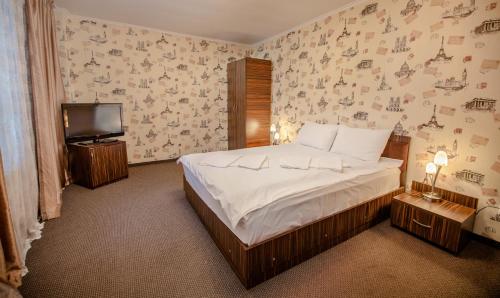 欧罗巴酒店客房内的一张或多张床位