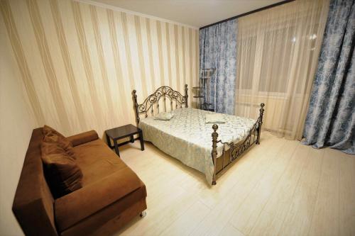 Apartment Fabrichnaya 9客房内的一张或多张床位