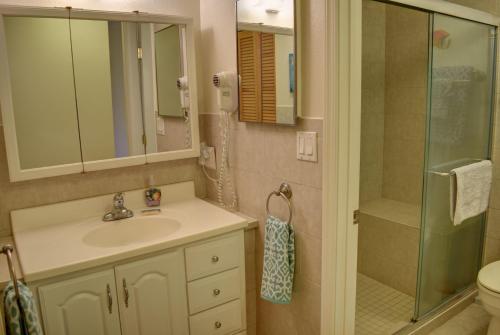 维雷亚Kihei Akahi C308的一间带水槽和淋浴的浴室