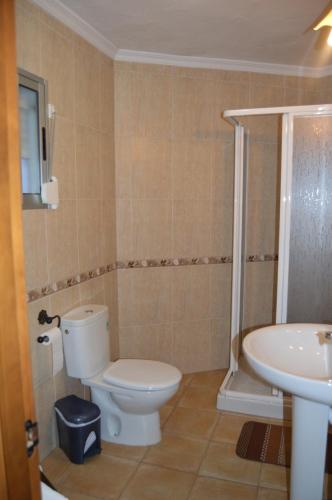 埃尔博斯克ÁTICO CAHI的一间带卫生间和水槽的浴室