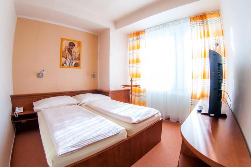 Hotel Vsacan客房内的一张或多张床位
