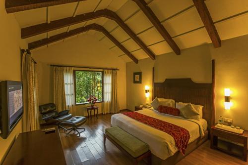 桑提科帕库格温德弗劳尔度假胜地及水疗中心酒店 的一间带大床和电视的卧室