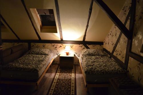 斯特日布罗Mlýn Isabellental - Isabellino údolí的阁楼间 - 带2张床和1盏灯