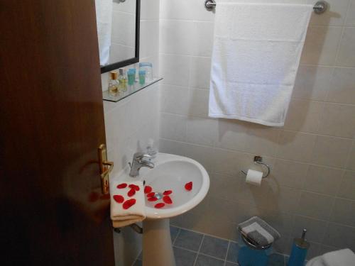 卡利塞亚-豪客迪克斯乔治亚旅馆的浴室设有水槽和心灵