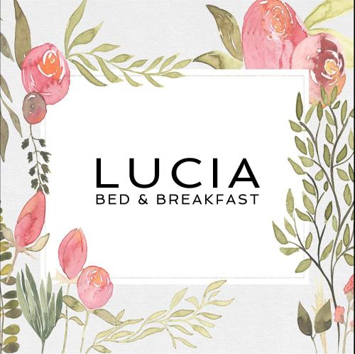 切塞纳Bed and Breakfast Lucia的白色背景的粉红色花卉水彩花框