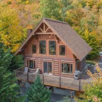 Log Cabin Home with Lake and Mountain view by Reserver.ca，位于圣阿黛拉的酒店