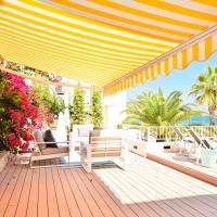 70sqm private terrace in front of the sea & 107sqm brand new apartment，位于贝尼多姆的酒店