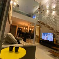 Loft luxo duplex com dois colchões adicionais e sofá cama，位于萨尔瓦多Patamares的酒店