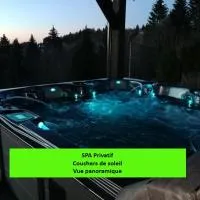 Chalet neuf avec jacuzzi privé, vue imprenable sur Massif des Vosges，位于Belfahy的酒店