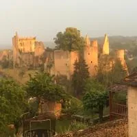 Chez Fred avec vue sur le Château，位于Angles-sur-lʼAnglin的酒店