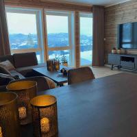 New modern apartment with great view - ski in & out，位于斯屈勒斯塔穆的酒店