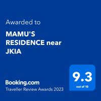 MAMU'S RESIDENCE near JKIA，位于内罗毕内罗毕乔莫肯雅塔国际机场 - NBO附近的酒店